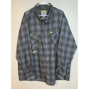 Dixxon "The Raven" Size 4XL NWT Long Sleeve Flannel Shirt with Snaps